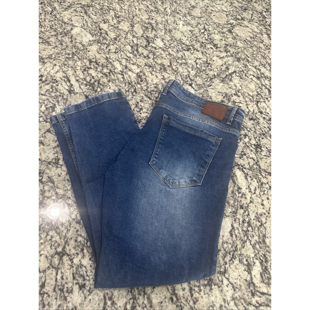 Rare Rabbit Laiden Jeans Mens Size 32 Blue Dark Wash Denim Straight Leg Slim Fit